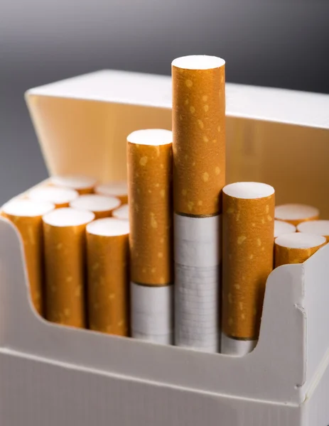 Cigarettes in pack — Stock Photo, Image