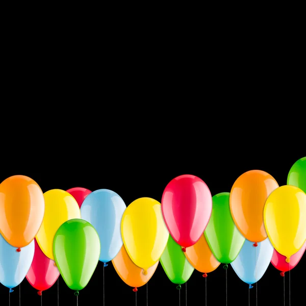 Wiele kolorowych balonów — Zdjęcie stockowe