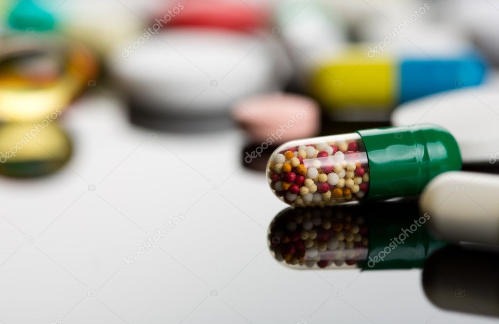 Colorful pills
