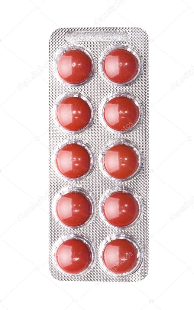 Plate of red pills