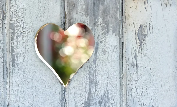 Heart on the door — Stock Photo, Image