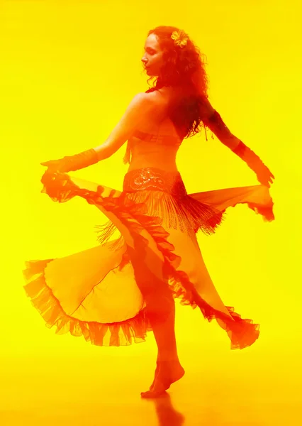 Žlutá tanec — Stock fotografie