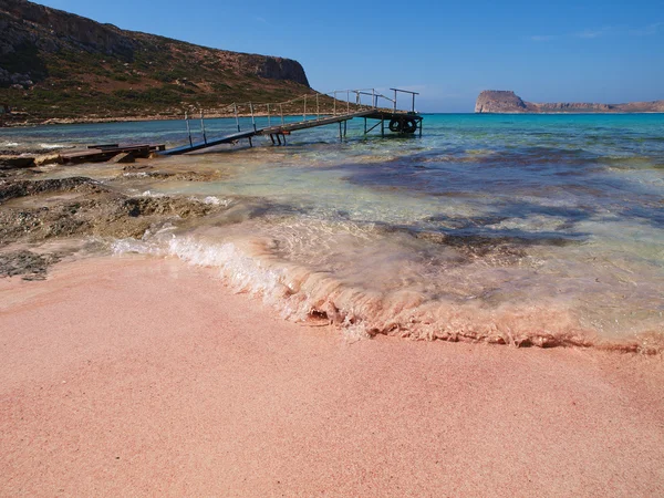 Red coast of sea — Stock Photo, Image