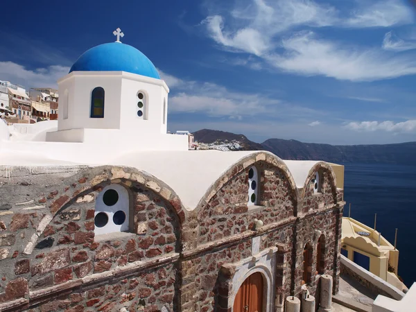 Igreja em Santorini — Fotografia de Stock