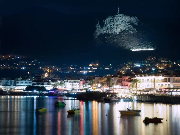 Notte Hersonissos — Foto Stock