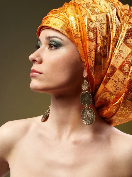 Orange turban — Stock Photo, Image