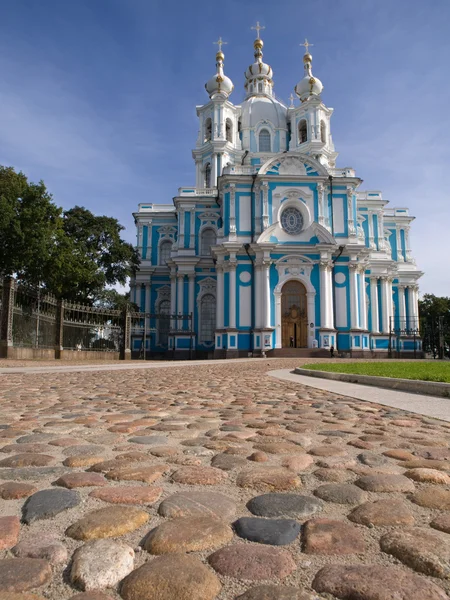 Catedral Smolny e praça — Fotografia de Stock