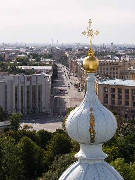 A Szmolnij-székesegyház kupola — Stock Fotó