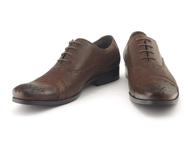 Zwei braune Schuhe — Stockfoto