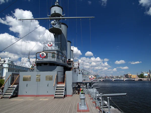 軍事船のデッキ — ストック写真