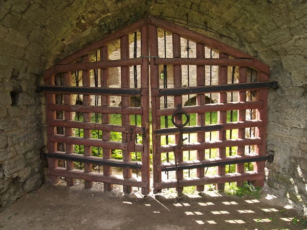 木制门dřevěná vrata — Stock fotografie
