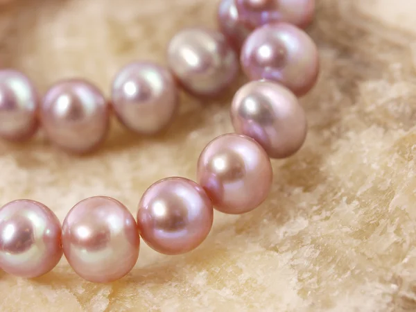 Pink pearls — Stock Photo, Image