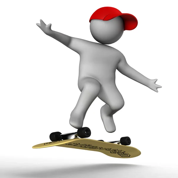 Skateboarder 3D — Photo