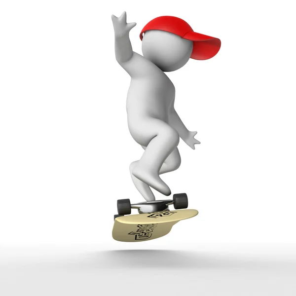 3D skateboarder — Stockfoto