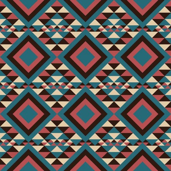 Abstract geometric pattern of triangles and squares — Stok Vektör