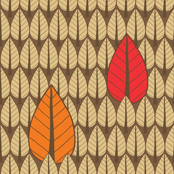 Nahtloses Muster der Herbstbäume. — Stockvektor