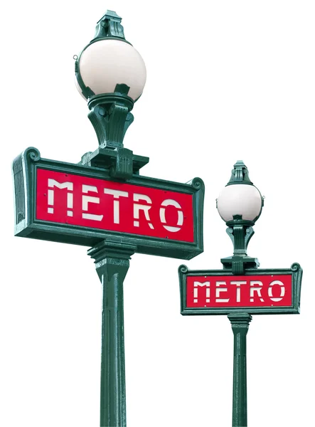 Panneau métro Paris — Photo