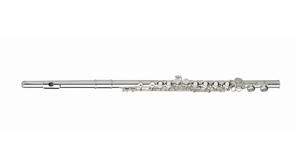 Silver flute — Stock Photo, Image