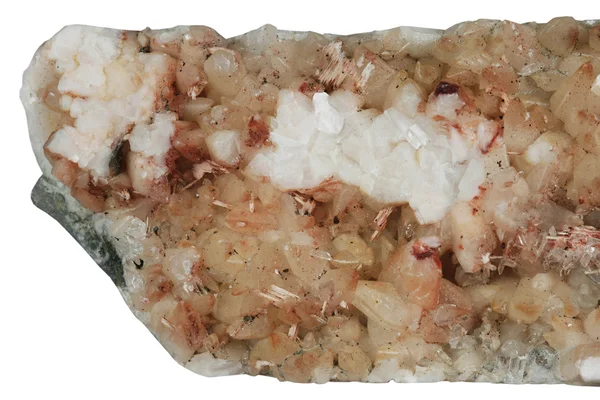 Bergkristall und Kalzit — Stockfoto