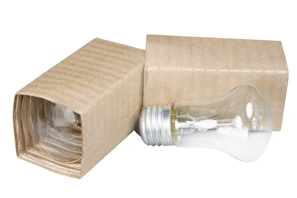 Lampadine in imballaggio — Foto Stock