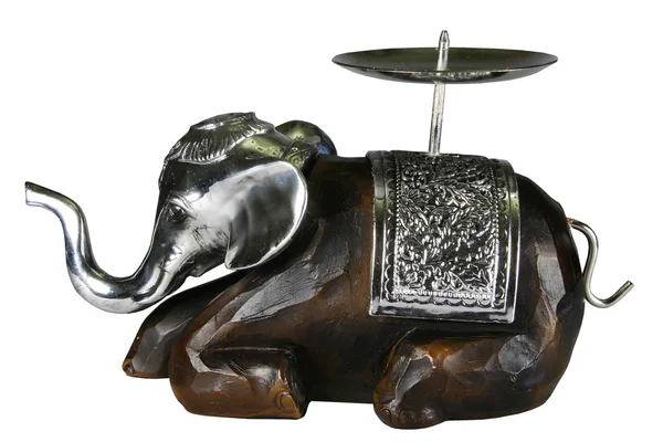 Soporte para una vela un elefante — Foto de Stock