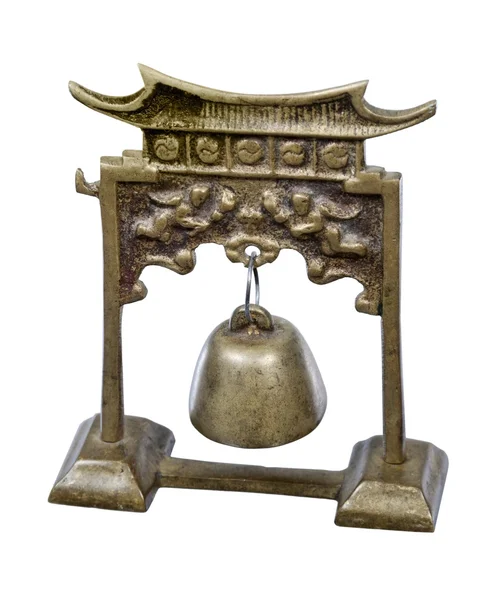 Tori-Tor aus Metall mit Glocke — Stockfoto