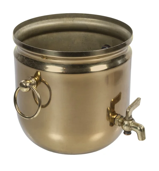Mosaz kbelík s nákružkem — Stock fotografie