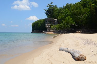 Chapel Rock at Pictured Rocks National Lakeshore clipart