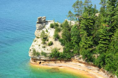 Miners Castle at Pictured Rocks clipart