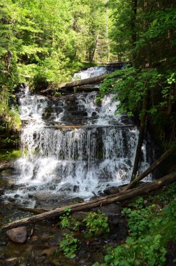 Wagner Falls near Munising Michigan clipart