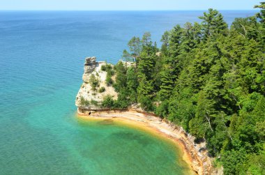 Miners Castle at Pictured Rocks National Lakeshore clipart