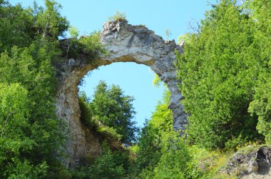 Arch Rock on Mackinac Island clipart