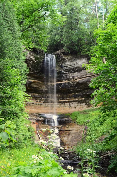 Cascate Munising a Pictured Rocks National Lakeshore — Foto Stock