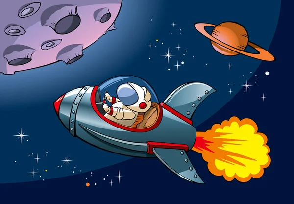 Διαστημόπλοιο κινουμένων σχεδίων — Διανυσματικό Αρχείο
