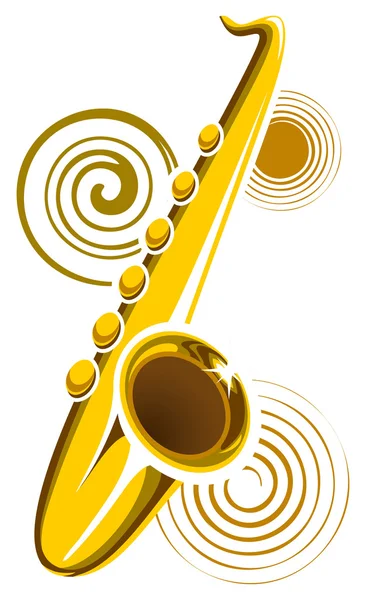 Saxofone — Vetor de Stock