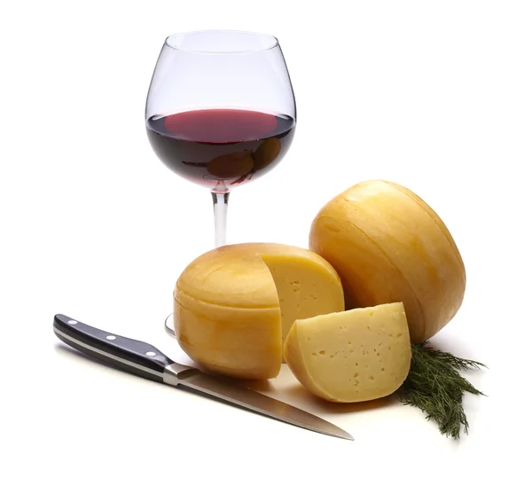 Cheese and wine — Stock Photo, Image