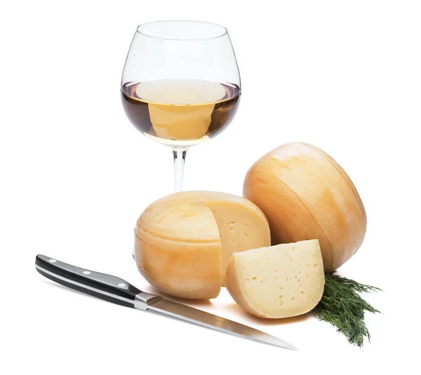 Cheese with wine — Stock Photo, Image