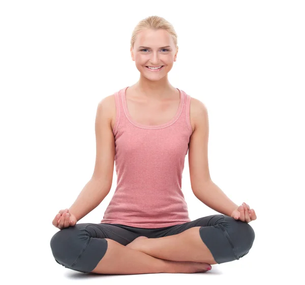 Woman doing yoga Stock Picture