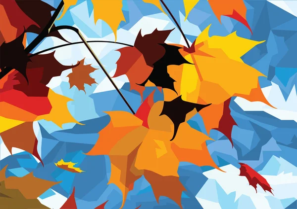 Herfstbladeren esdoorn — Stockfoto