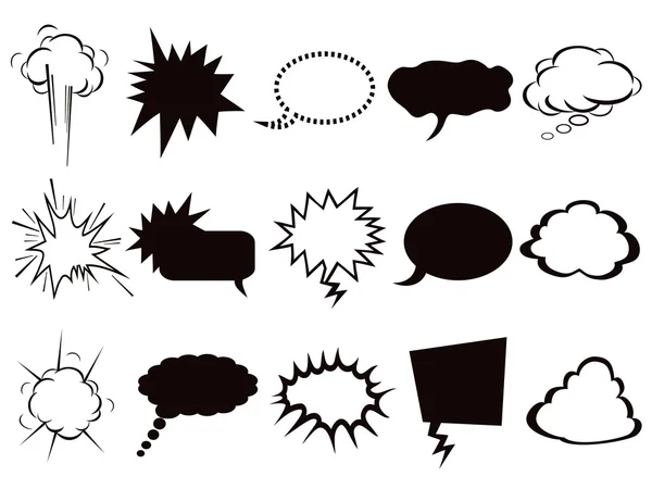 Ensemble d'icônes bulles vocales — Image vectorielle