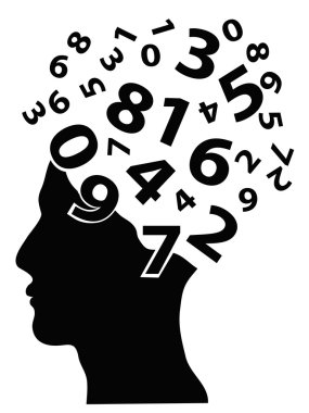 Numbers head clipart