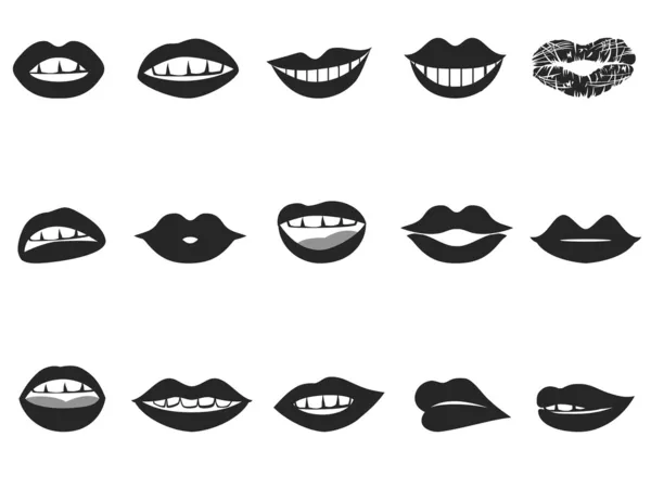 Icono de labios — Archivo Imágenes Vectoriales