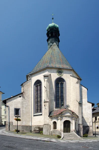Церковь Святой Екатерины в Банска-Штявнице, Словакия — стоковое фото