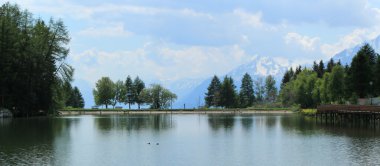 Long lake, Crans Montana, Switzerland clipart