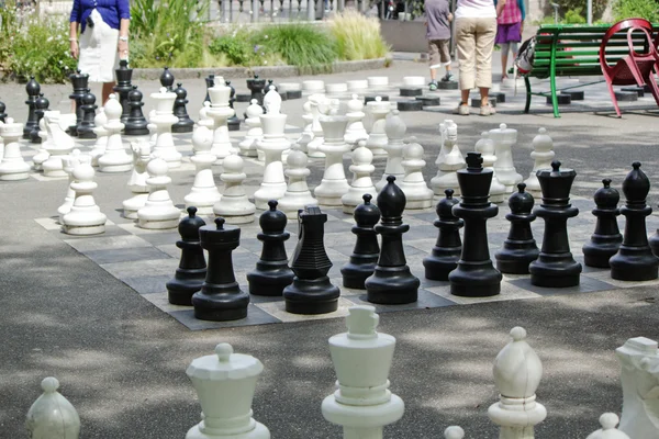 stock image Outdoor chessgame, Bastions Park, Geneva, Switzerland