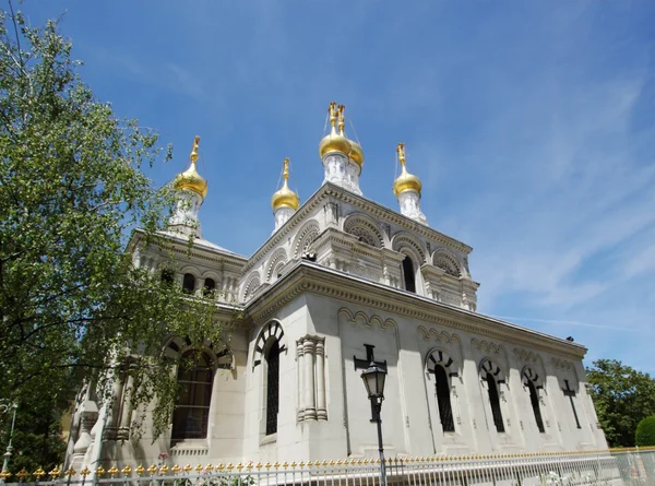 Русская церковь, Женева, Швейцария — стоковое фото