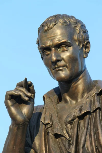 Statua di Jean-Jacques Rousseau, Ginevra, Svizzera — Foto Stock