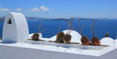 santorini, Yunanistan, balkon