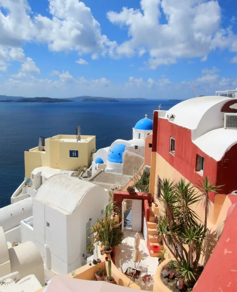 Caldera, oia, santorini, Řecko — Stock fotografie
