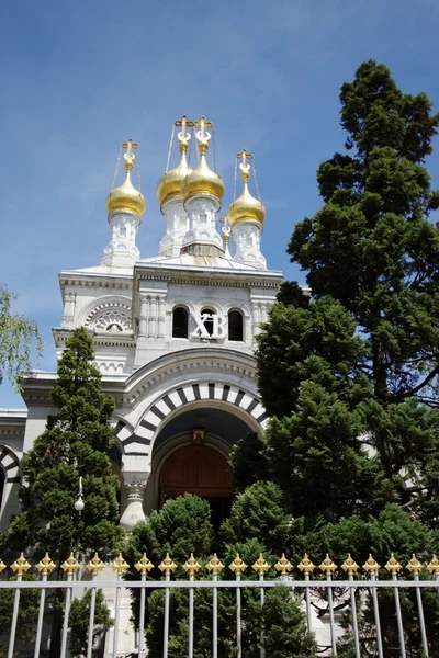 Русская церковь, Женева, Швейцария — стоковое фото